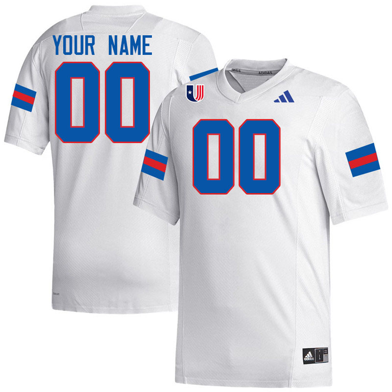 Custom West Georgia Wolves Name And Number Football Jerseys-White